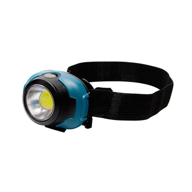 Фонарь налобный LED5385 3Вт COB LED 3 реж. 3XAAA пластик бокс маренго Ultraflash 15690