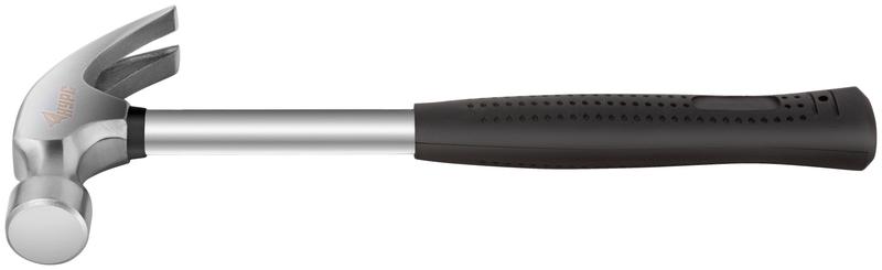 Молоток-гвоздодер 27мм 450г метал. ручка; резинов. рукоятка КУРС 44613