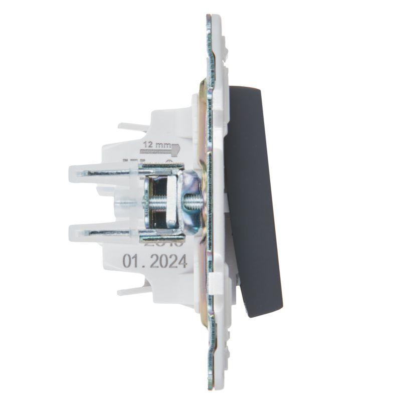 Выключатель 1-кл. SKANDY 10А SK-V01T титан IEK SK-V10-0-10-K48