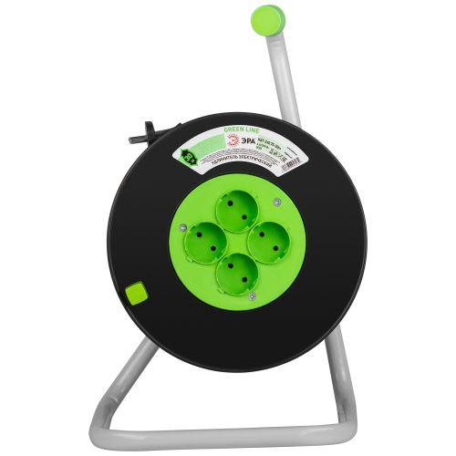 Удлинитель на пластик. катушке 4х30м без заземл. KAT-2x0.75-30m Greenline ПВС 2х0.75 Эра Б0065140