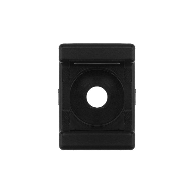 Площадка для крепления стяжки 22х16мм (ПС-2) черн. (уп.100шт) Rexant 07-2103