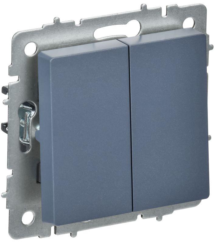 Выключатель перекрестный 2-кл. СП BRITE ВС10-2-3-БрМ 10А механизм маренго IEK BR-V23-0-10-K35