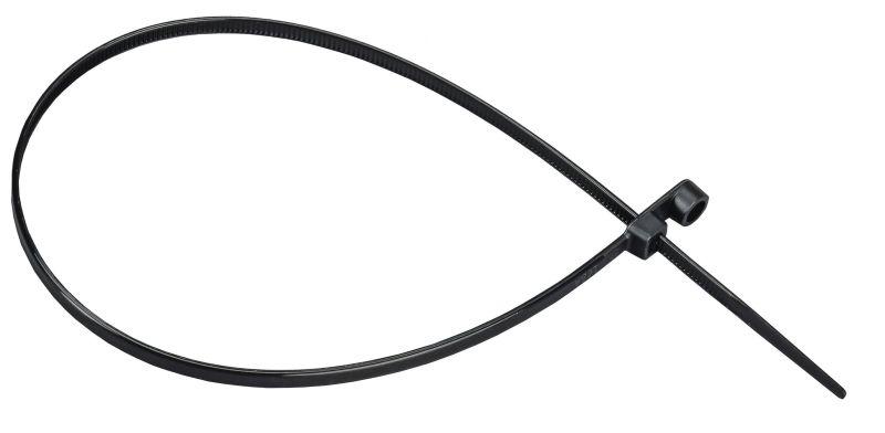 Хомут 4.8х370мм P6.6 с винтовым креплением черн. (уп.100шт) IEK UHH12-D048-370-100-K02