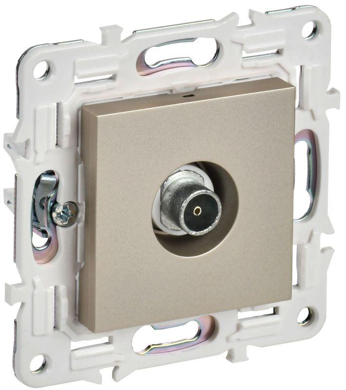 Розетка TV оконечная SKANDY SK-A12Sh шампань IEK SK-A10-O-K37