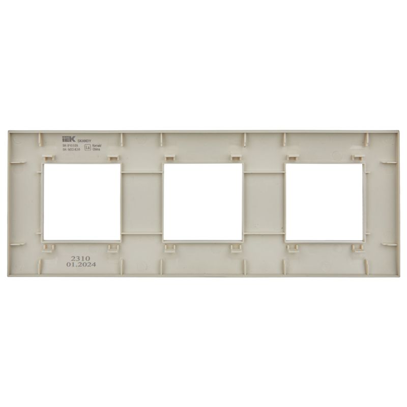 Рамка 3-м SKANDY SK-F01B беж. IEK SK-M32-K10