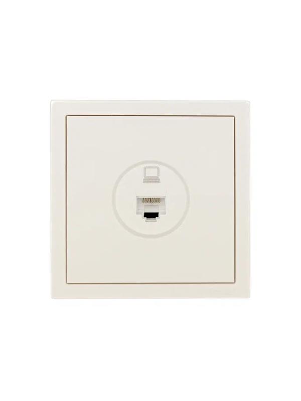 Розетка компьютерная 1-мест. СП ZIMA IP20 слон. кость LEZARD 704-9088-139