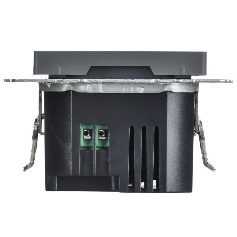 Розетка СП BRITE РЮ11-2-БрГ USB A+C 45Вт высокоскор. заряд. графит IEK BR-U22-045-K53