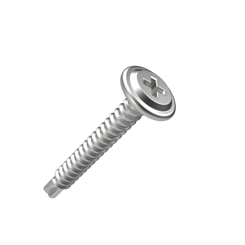 Саморез с прессшайбой сверло усиленный ГОСТ 4.2х25 (уп.100шт) Промрукав PR17.00562