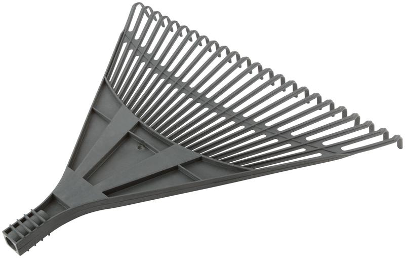 Грабли веерные большие 24 зуба 610х540мм без черенка пластик. 76940
