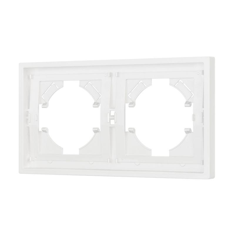 Рамка пластиковая FRM-TENDO-SFPL-2-WH Arlight 054649