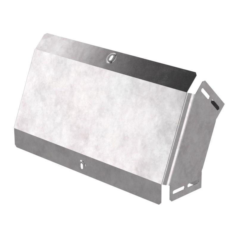 Угол для лотка вертикальный внешний 45град. 400х100 с крышкой Стандарт Промрукав PR16.0576