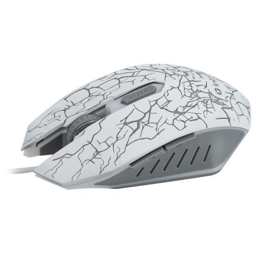 Мышь MG610 игровая проводная 1200-3600dpi бел. Intro Б0056136