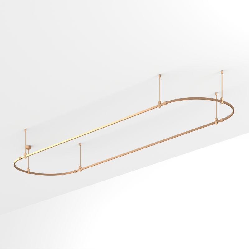 Трек ART-APRIORI-OVAL-ROD-400-4000х1000 GD IP20 метал. Arlight 054529