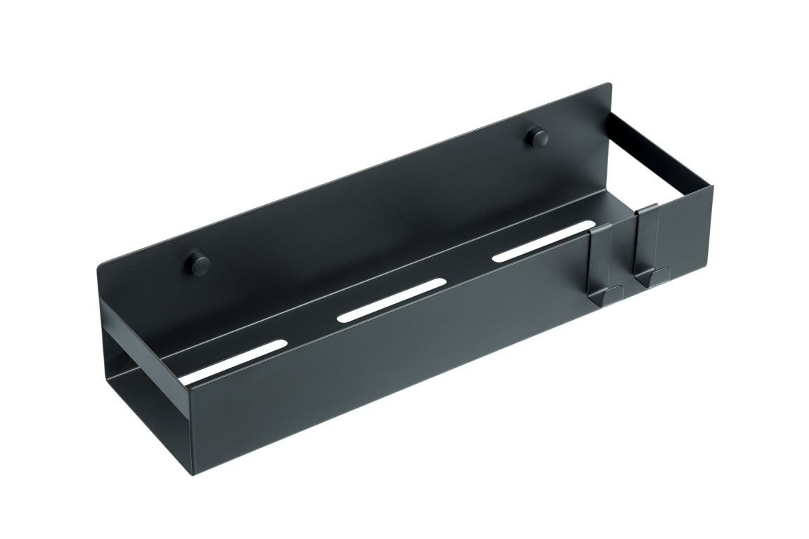 Полка подвесная + 2 крючка BLACK