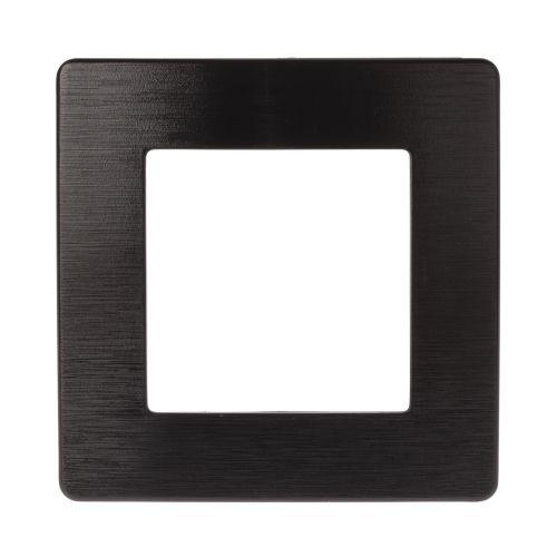 Рамка 1-м 12-5101-06 сатин черн. Эра Б0052504