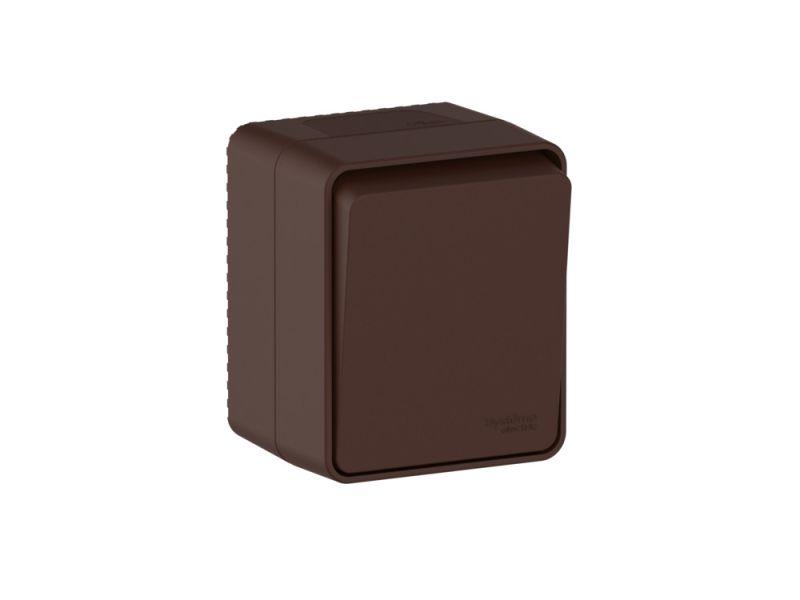 Выключатель 1-кл. ОП AtlasDesign PROFI IP54 10AX корич. SE ATN546011