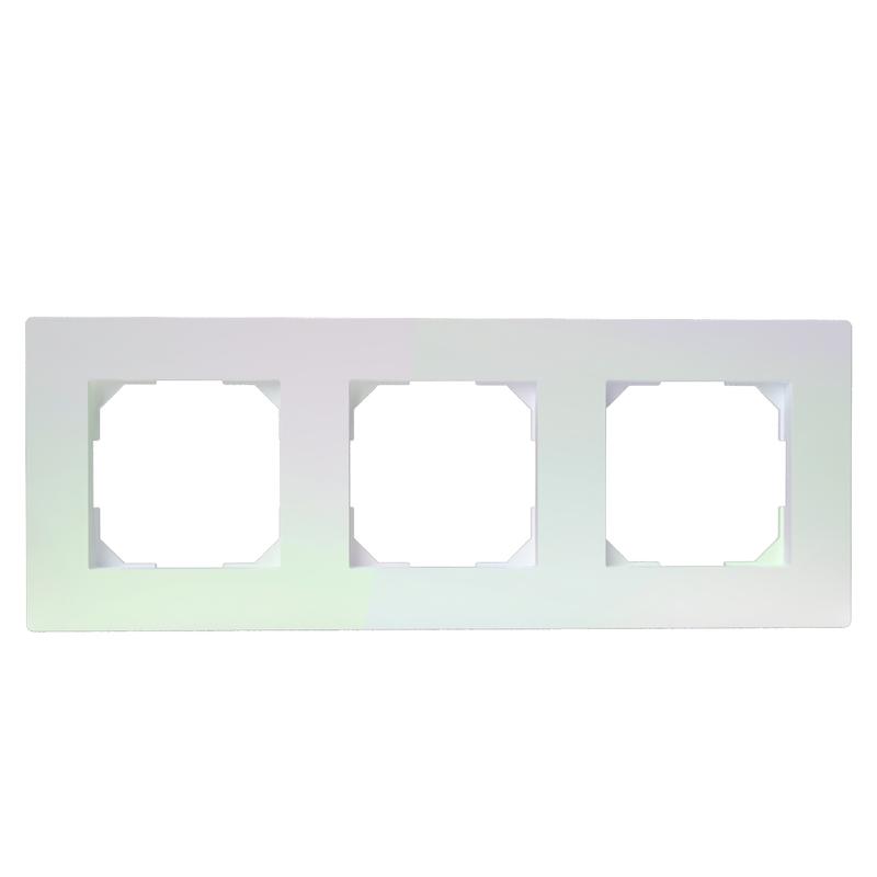 Рамка 3-м Pixel универс. перламутр. TOKOV ELECTRIC TKE-PX-RM3-C04