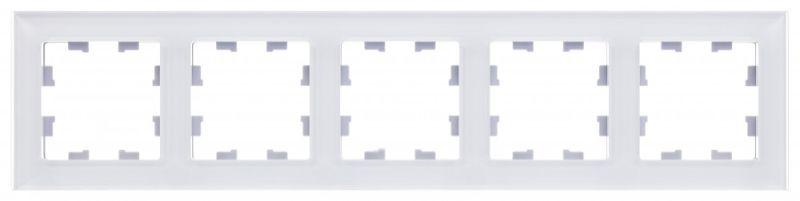 Рамка 5-м AtlasDesign Nature органич. стекло бел. SE ATN320105