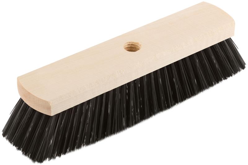 Щетка для пола деревянная овальная (тротуарная) 6-ти рядная 275мм КУРС 68044