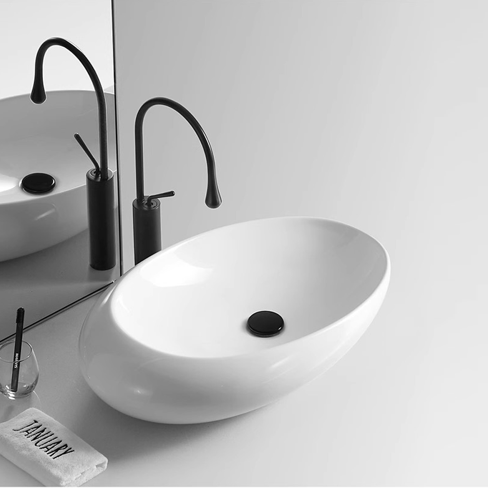 Смеситель TROPFEN B XL для раковины, черный, высокий BOCH MANN BM9634