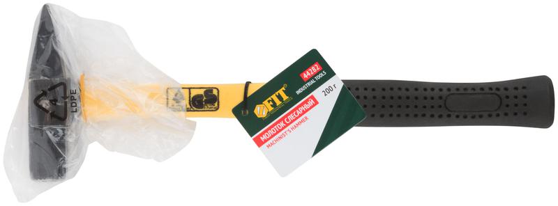 Молоток кованый 200г фибергласовая ручка FIT 44282