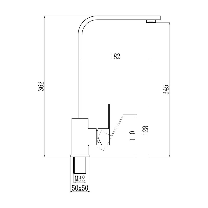 Смеситель для кухни Savol S-SUS3001, сатин