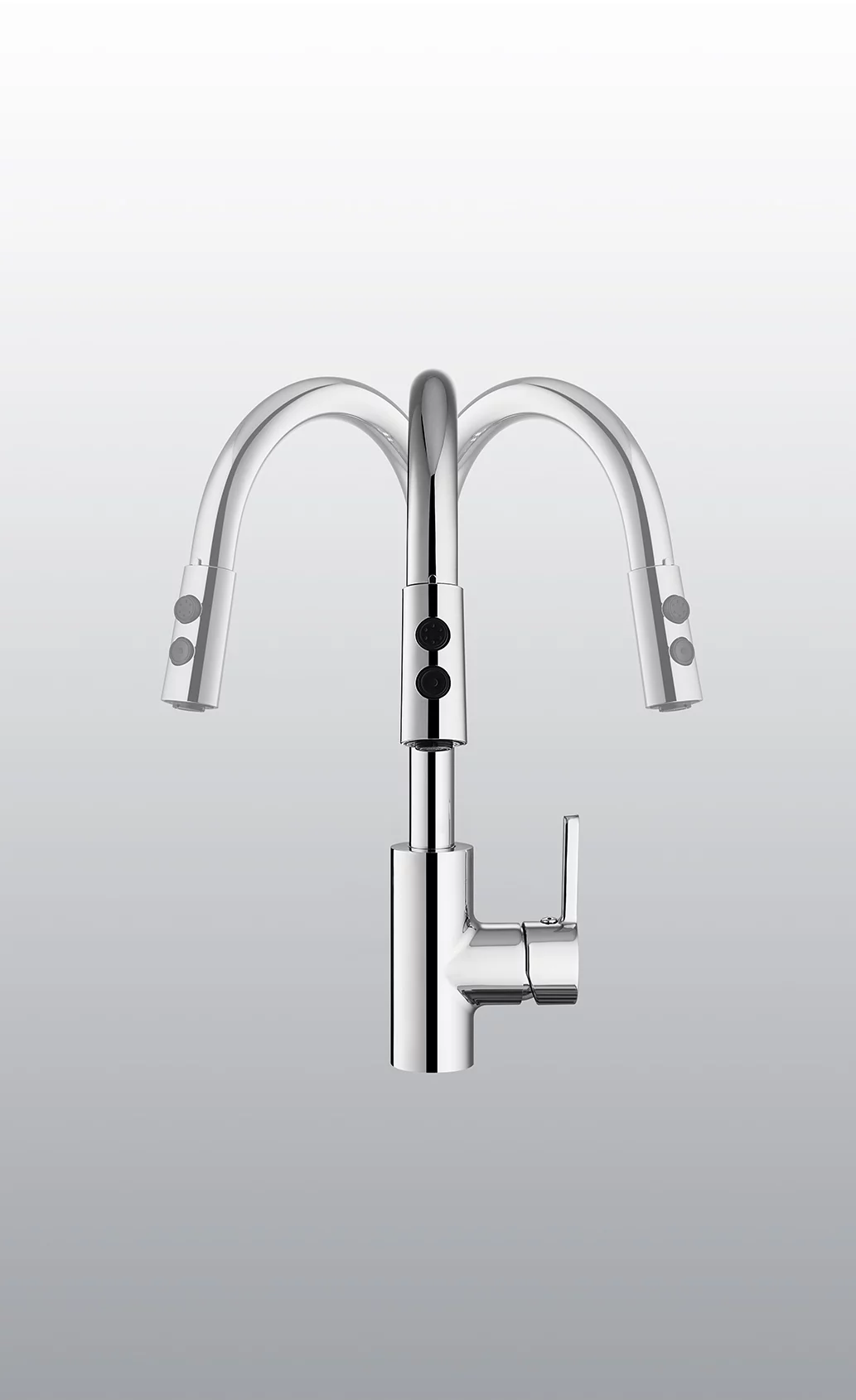 Смеситель для кухни ARROW AG4506 с выдвижным изливом, хром