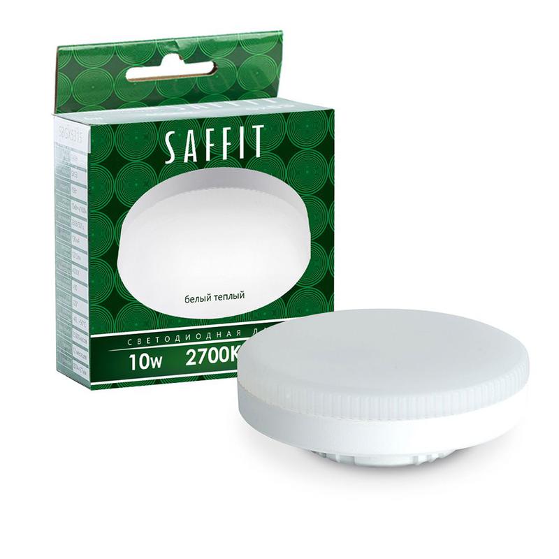 Лампа светодиодная 10Вт 230В GX53 2700К SBGX5310 SAFFIT 55227