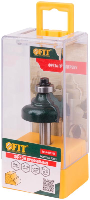 Фреза профильная с подшипником DхHхL=35х15х61.8мм FIT 3616-081535