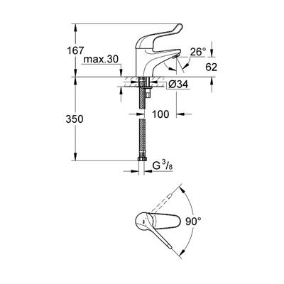 Смеситель Grohe Euroeco Special 32789000 для раковины