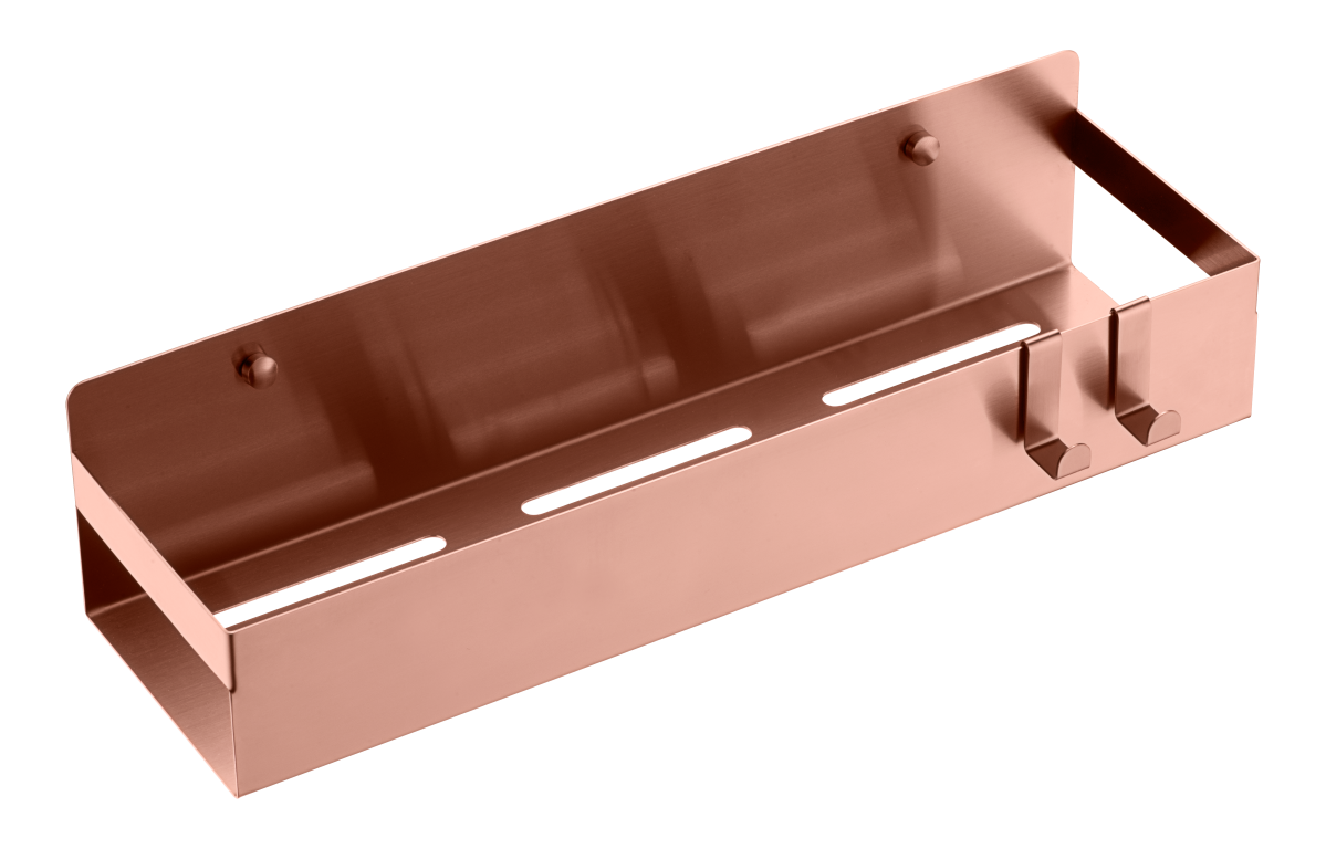 Полка подвесная + 2 крючка COPPER BRUSHED