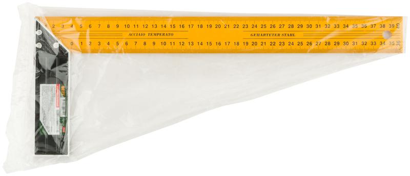 Угольник столярный усиленный 400мм желт. FIT 19440