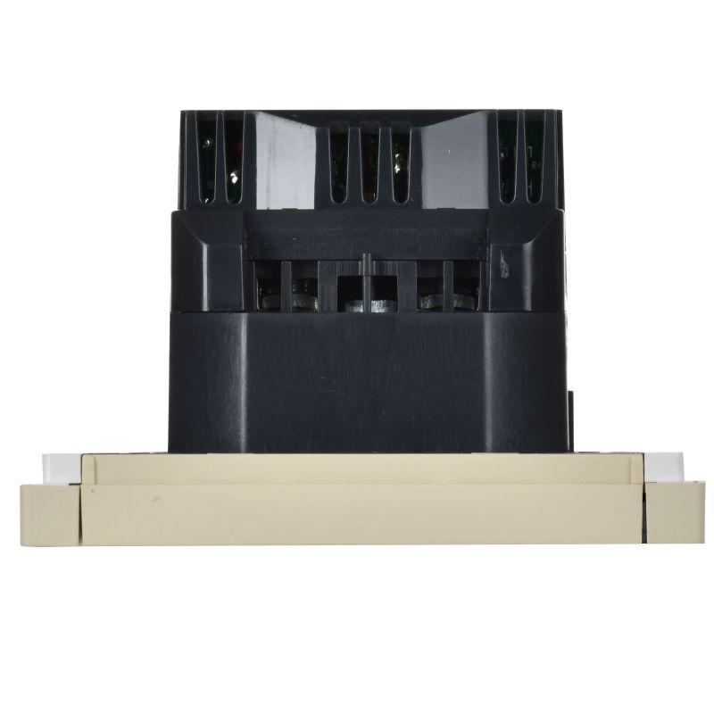 Розетка FORTE&PIANO FP445 16А USB A+A 3.1А с заземл. защ. шторки винт. крепл. ваниль IEK FP-R14-16-U21-D31-K10