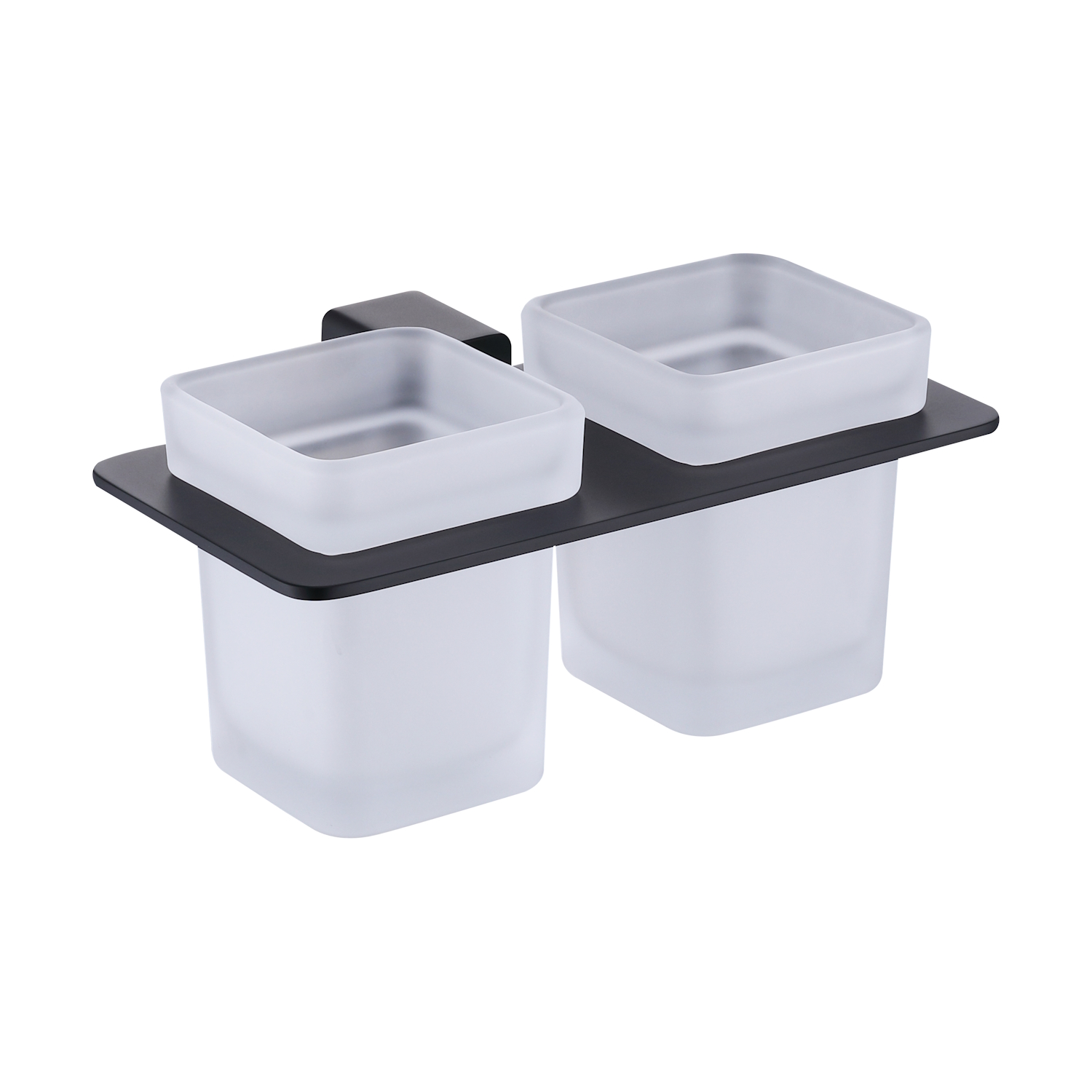 Стакан для ванной комнаты двойной Raglo R301.08.06, черный