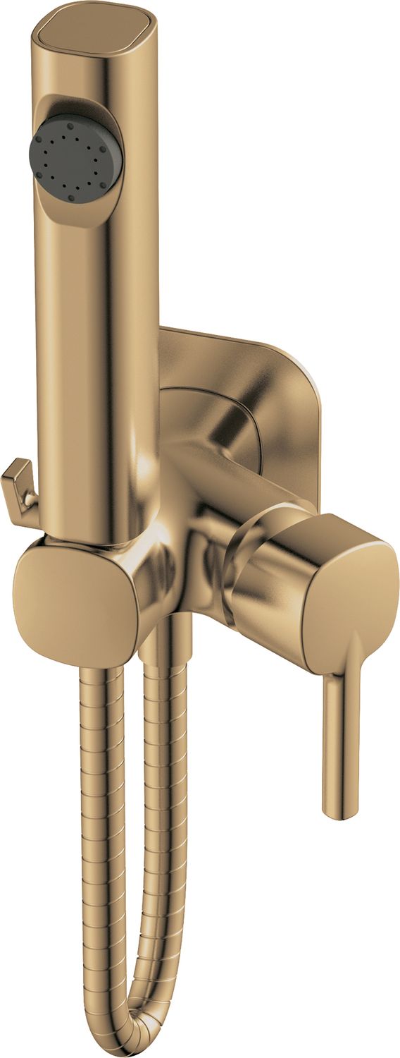 HB5518-5 Смеситель с гигиенической лейкой золотистый Haiba (336444)