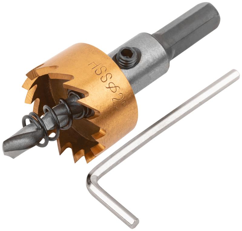 Коронка кольцевая пометаллу HSS сталь титановое покрытие 25мм FIT 36864