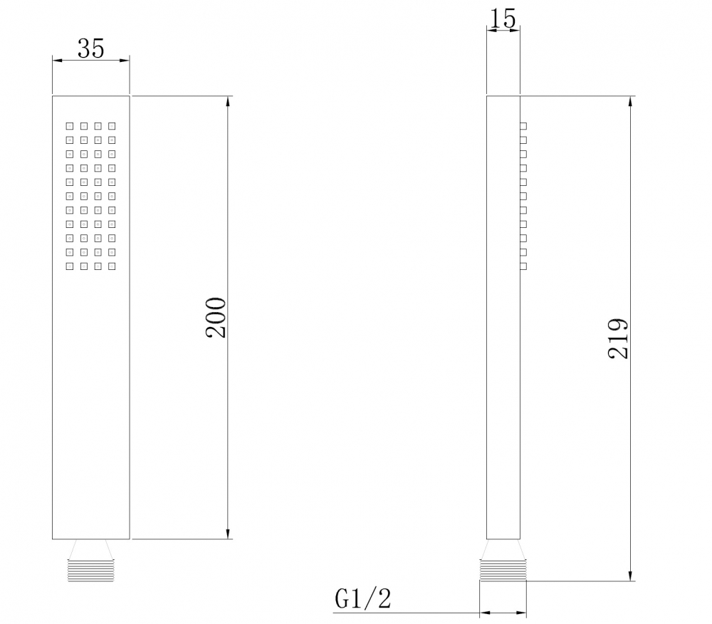 Душевая лейка ABBER AF0050W латунь, белый