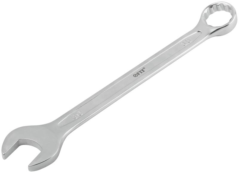 Ключ комбинированный усиленный "Гранд" CrV холодный штамп 30мм FIT 63295