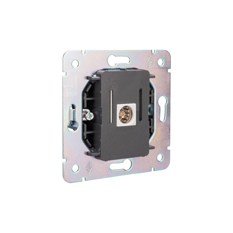 Розетка телевизионная TV СП ROUND MIELE перламутр Kranz KR-78-0723-1