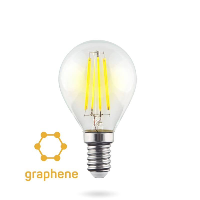 Лампа светодиодная Crystal Graphene Globe 9Вт 4000К E14 Voltega 7137