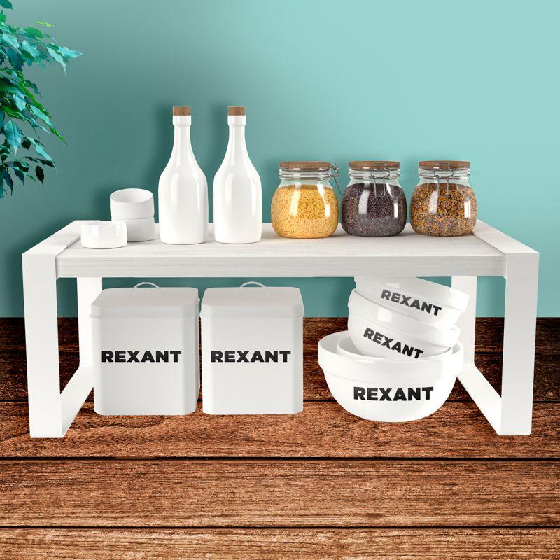 Полка-органайзер для кухни дуб Харбор бел. Rexant 38-0678