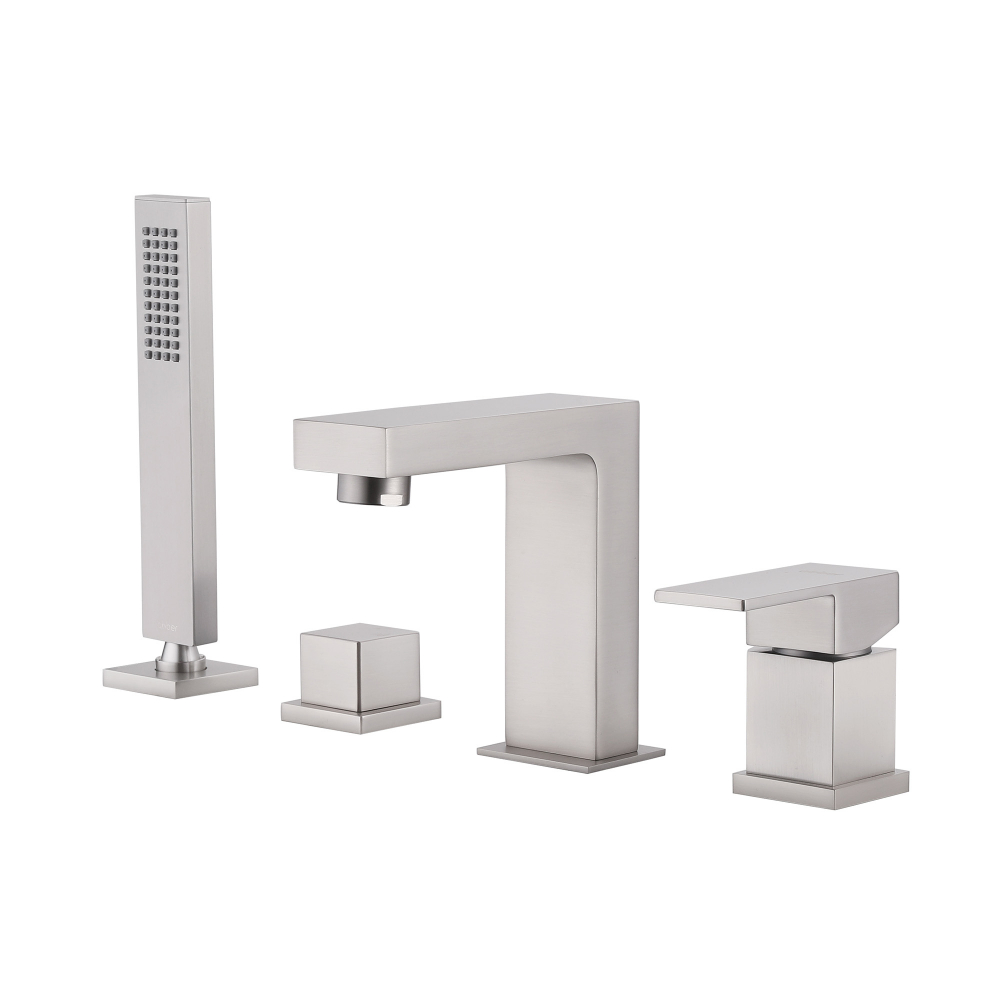 Смеситель ABBER Daheim AF8213SP на борт ванны, сатин