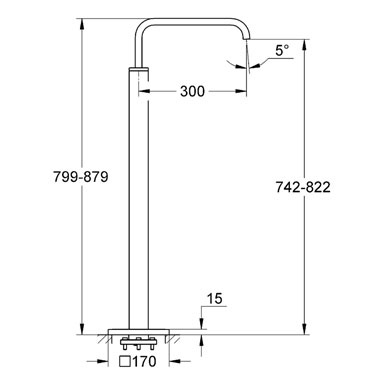 Излив Grohe Allure 13218000 для ванны