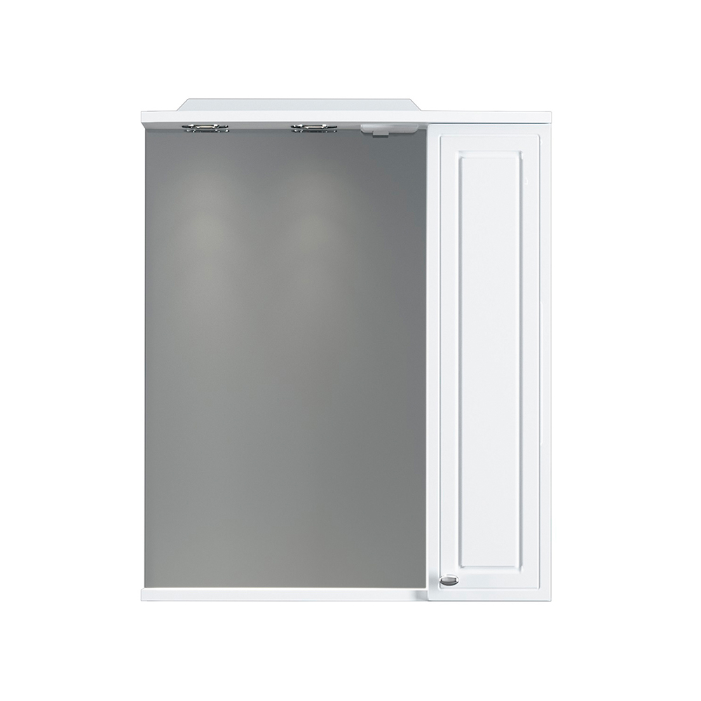 M41MPR0601WG Palace One, зеркало, частично зеркальный шкаф, правый, 60 см, с подсветкой, белый