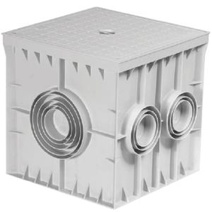 Коробка распределительная 300х300х300мм 6 выводов без крышки пластик сер. Cetinkaya Pano CP303033