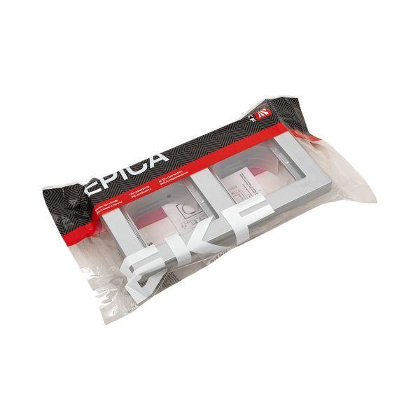 Рамка 2-м Эпика IP44 пластик алюм. EKF UP1-FPA-02-44