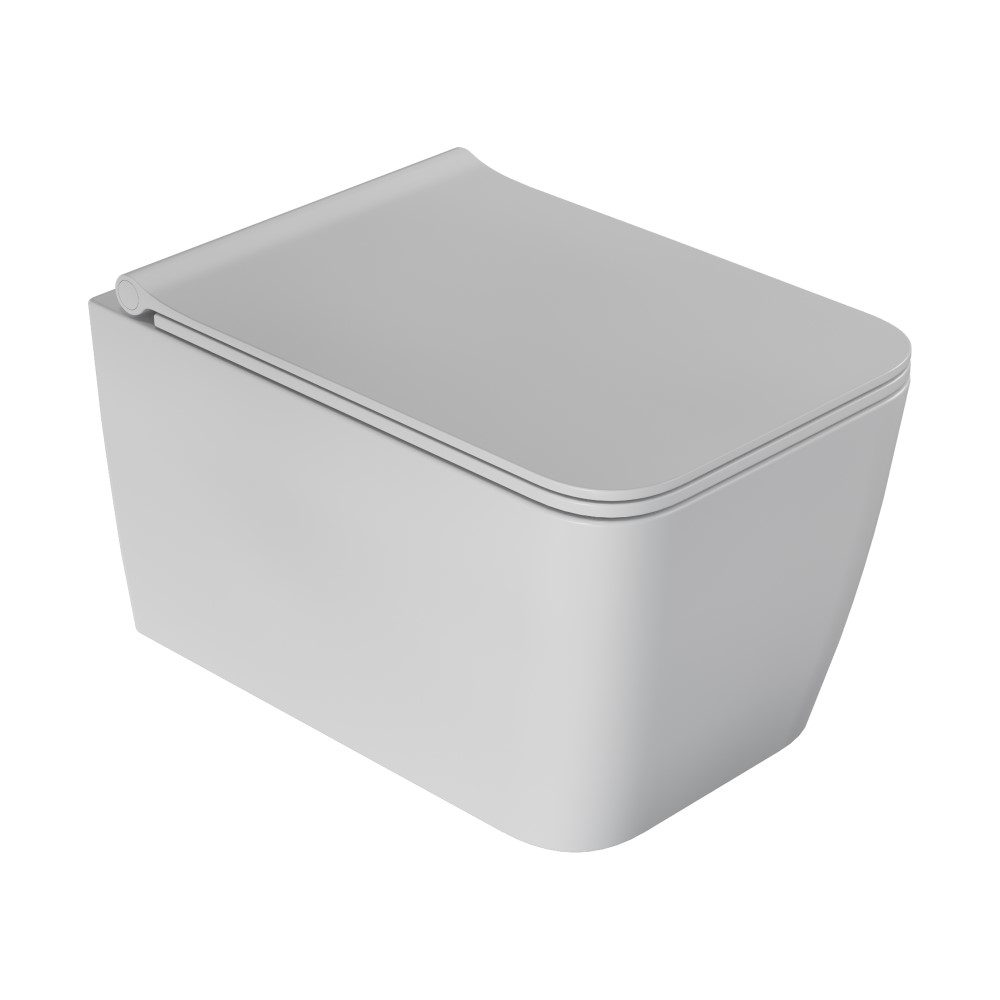 Zen подвесной унитаз с биде матовый черный с крышкой