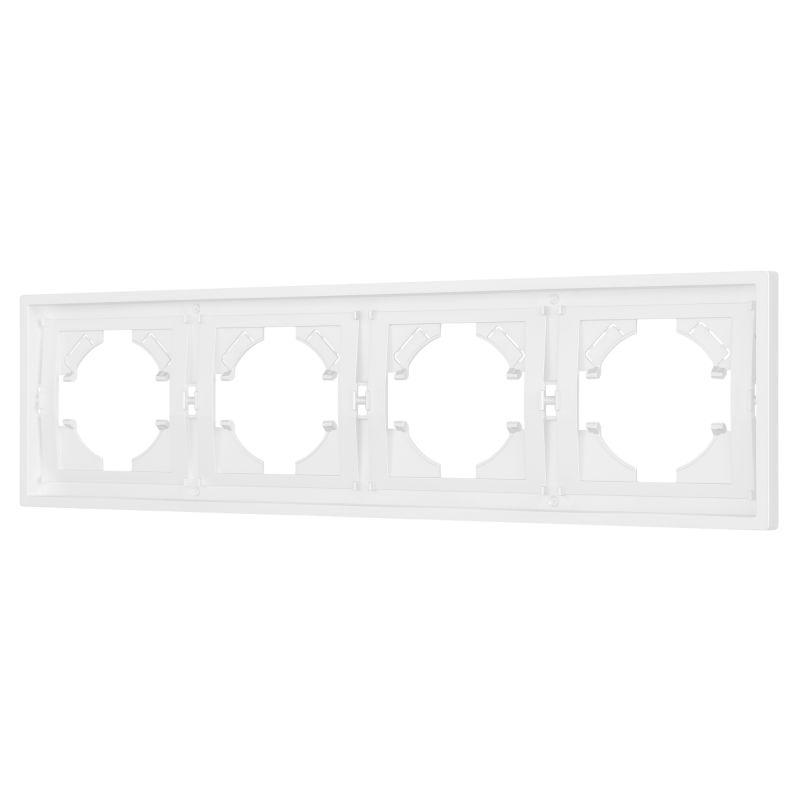 Рамка пластиковая FRM-TENDO-PL-4-WH Arlight 053847