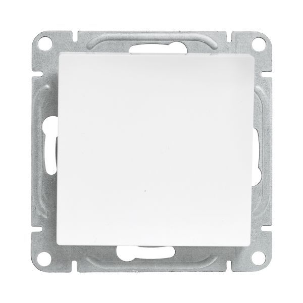 Выключатель кнопочный 1-кл. СП Эпика механизм бел. EKF UP1-SWW-13