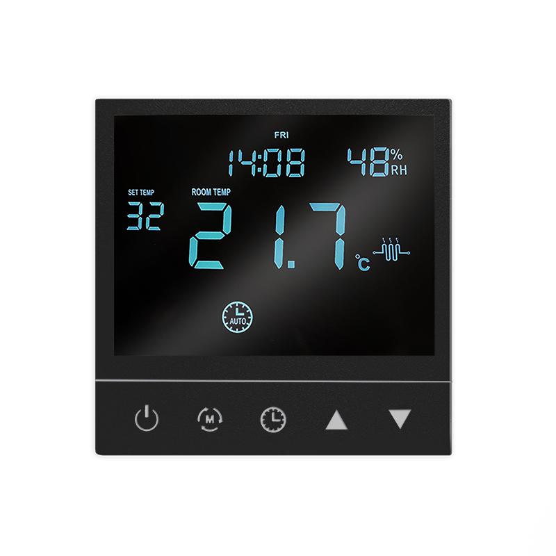 Термостат электронный 16А для теплого пола с датчиком +5-+40град.C в сборе графит UNIVersal A0065-Gr